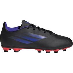 Adidas Junior X Speedflow.4 FXG - Core Black/Sonic Ink/Solar Yellow