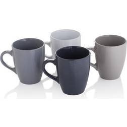 Sabichi Textured Mug 38.4cl 4pcs