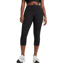 NIKE Fast Mid-Rise Crop Running Plus Size Leggings Women - Black