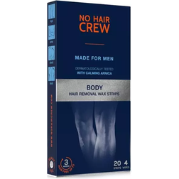 Hair Crew Body Hair Removal Wax Strips 20-pack