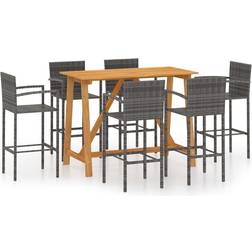 vidaXL 3067972 Outdoor Bar Set, 1 Table incl. 6 Chairs