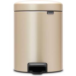 Brabantia Poubelle À Pédale New Icon 5 Litres Metallic Gold