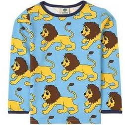 Småfolk T-shirts with Lion - Blue Grotto