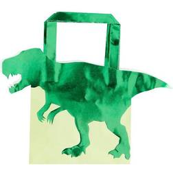 Ginger Ray Party Bags Dinosaur Green 5-pack