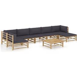 vidaXL 3058250 Loungeset, 1 Bord inkl. 6 Soffor