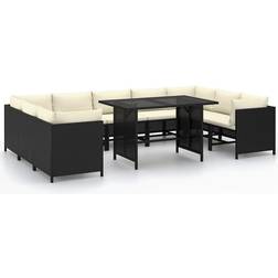 vidaXL 3059795 Lounge-Set, 1 Bord inkl. 9 Soffor