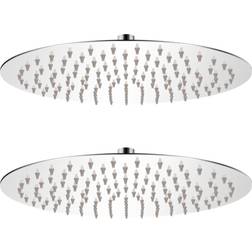 vidaXL Shower Head 2 Pcs (275936) Acciaio Inossidabile