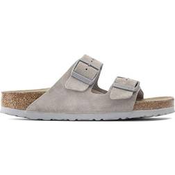 Birkenstock Arizona Soft Footbed Suede Leather - Stone Coin