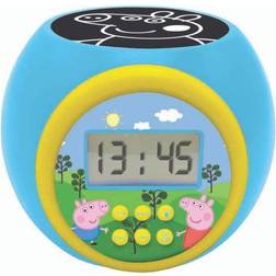 Lexibook Sveglia Con Proiettore Peppa Pig Con Funzione Snooze LCD a Batteria Blu/Giallo