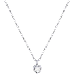 Ted Baker Hannela Heart Pendant Necklace - Silver/Transparent