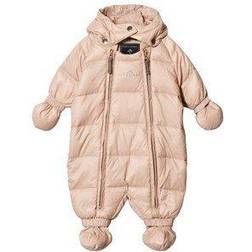 Ver De Terre Featherlight Baby Wintersuit with Fur - Mahogany Rose