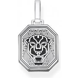 Thomas Sabo Black Cat Pendant - Silver/Black