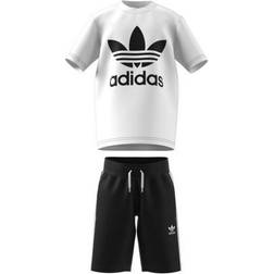 adidas Kid's Adicolor Shorts &Tee Set - White/Black (GP0194)