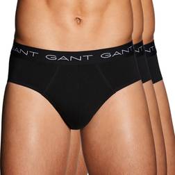 Gant Cotton Stretch Briefs 3-pack - Black