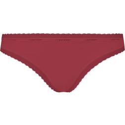 Calvin Klein Bottoms Up Thong - Wine Red