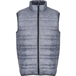 Regatta Fire Down Padded Bodywarmer - Grey Marl/Black