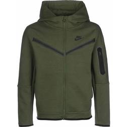 Nike Boy's Sportswear Tech Fleece Full Zip Hoodie - Rough Green/Black (CU9223-326)