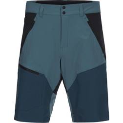 Peak Performance Light Softshell Carbon Shorts - Teal Extreme/ Black