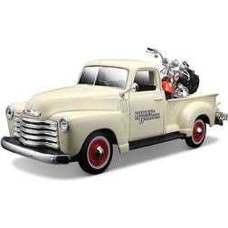 Maisto Harley Davidson 1950 Chevrolet 3100 Pickup med Cykel