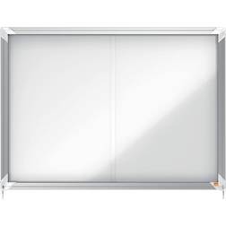 Nobo Premium Plus Magnetic Lockable Notice Board Sliding Door 8xA4