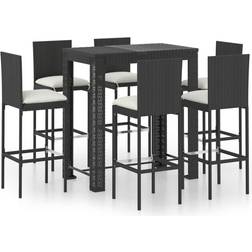 vidaXL 3064798 Bargruppe, 1 Tisch einschl. 6 Stühle
