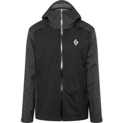 Black Diamond Stormline Stretch Rain Shell Jacket - Black/Carbon