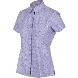 Regatta Women's Mindano V Short Sleeved Shirt - Lilac Bloom Petal