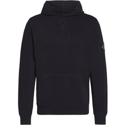 Calvin Klein Organic Cotton Badge Hoodie - Black