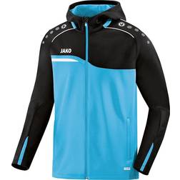 JAKO Competition 2.0 Hooded Jacket Unisex - Aqua/Black