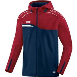 JAKO Competition 2.0 Hooded Jacket Unisex - Navy/Wine Red