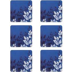 Denby Colours Blue Foliage Glasunderlägg 6st