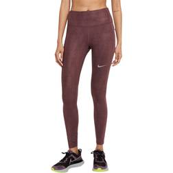 Nike Dri-fit Run Division Epic Leggings - Dark Wine/Black/Reflective Sil