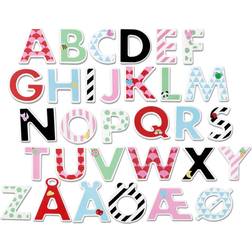 Micki E Letters & Stickers with Different Pattern