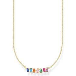 Thomas Sabo Colourful Necklace - Gold/Multicolour