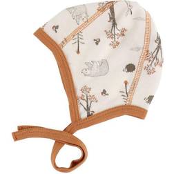 Joha Wool Baby Hat - Brown/White w. Motive (99311-70-3310)