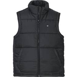 adidas Padded Stand-Up Collar Puffer Vest - Black