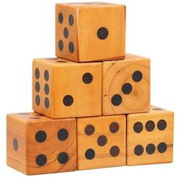 vidaXL Giant Yard Dice Set 6 Pack