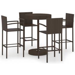 vidaXL 3064771 Outdoor Bar Set, 1 Table incl. 4 Chairs