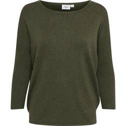 Saint Tropez Milasz Pullover Knit - Army Green Melange