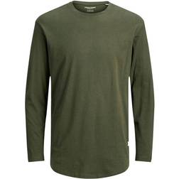 Jack & Jones JJENOA Tee O-Neck LS NOOS Oliva