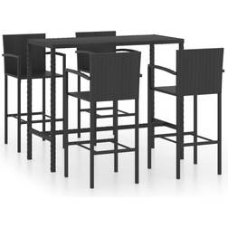vidaXL 3064843 Outdoor Bar Set, 1 Table incl. 4 Chairs
