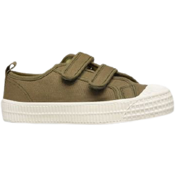 Novesta Kid's Star Master Velcro Sneakers - Army Green/White