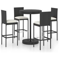 vidaXL 306476 Bargruppe, 1 Tisch einschl. 4 Stühle