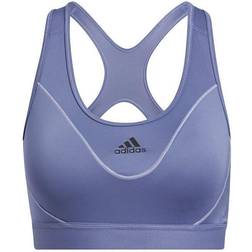 adidas Believe This Medium-Support Reflective Bra - Orbit Violet/Black