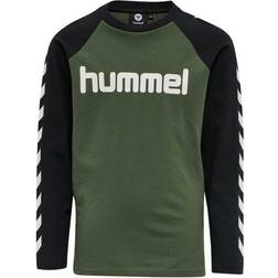 Hummel Boy's Long Sleeve T-shirt - Thyme (204711-6173)