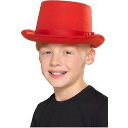 Smiffys Kids Top Hat Red