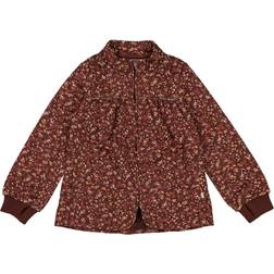 Wheat Thilde Thermo Jacket - Maroon Birds