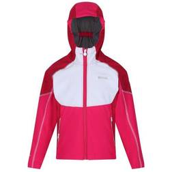 Regatta Kid's Acidity IV Reflective Hooded Softshell Walking Jacket - Duchess White