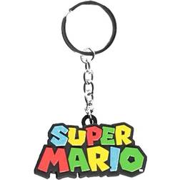 Meroncourt Super Mario Bros Logo 3D Rubber Keychain