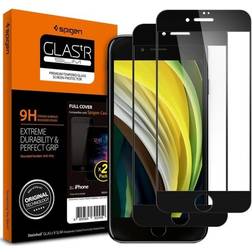 Spigen Glas.tR Slim Full Cover Screen Protector for iPhone SE 2020 - 2 Pcs